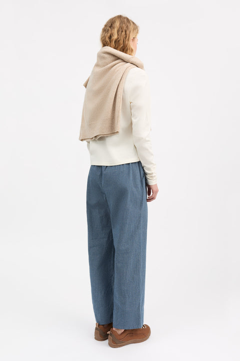 Jasmine Bukser (Blue/Cream Mini Check)