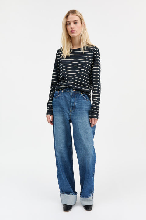 Loui Bluse (Navy/White Stripe)