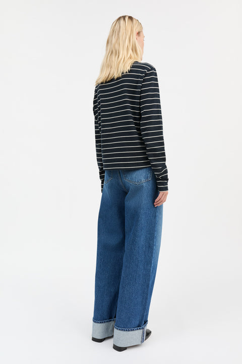 Loui Bluse (Navy/White Stripe)