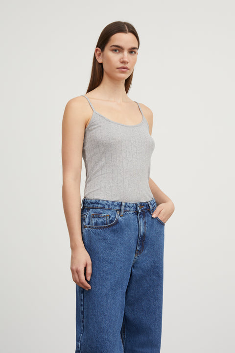 Edie Cami Top (Grey Melange)