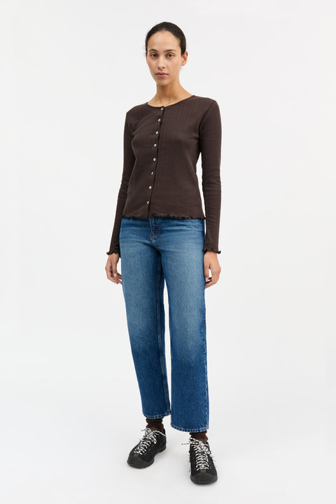 Edie Cardigan (Dark Brown)