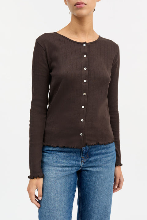 Edie Cardigan (Dark Brown)