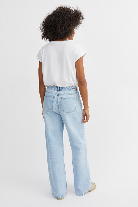 Willow Wide Jeans (Worn Light Blue)