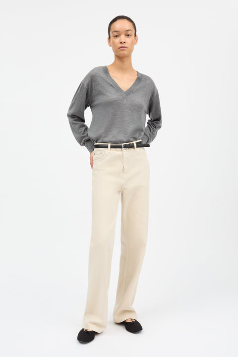 Maddy Straight Jeans (Beige)