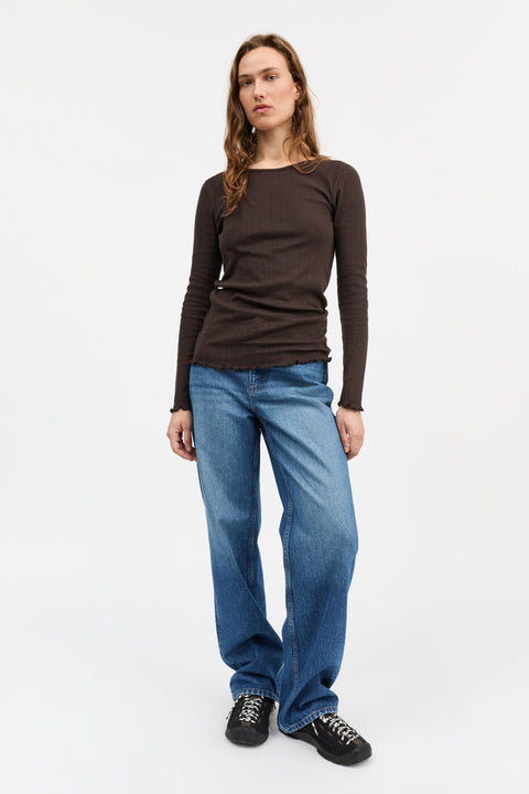 Edie Bluse (Dark Brown)