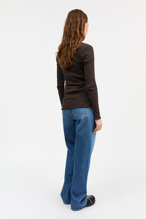 Edie Bluse (Dark Brown)