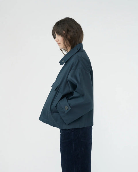 Water Resistant Trench Jacket (Navy)