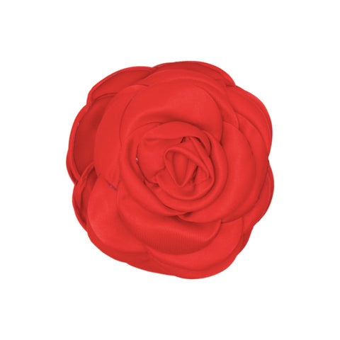 Pico - Giant Satin Rose Hårklemme (Bright Red)