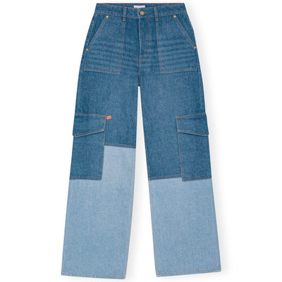 Ganni - Cutline Denim Angi Jeans (Mid Blue Vintage)