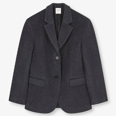 Women's Oversized  Blazer (Heather Grey)