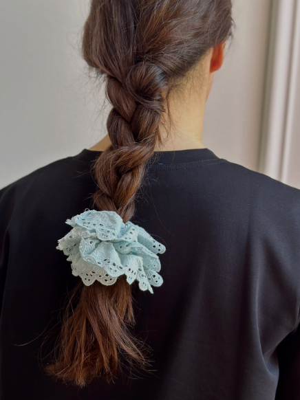 Pico - Lace Scrunchie (Chocolate)