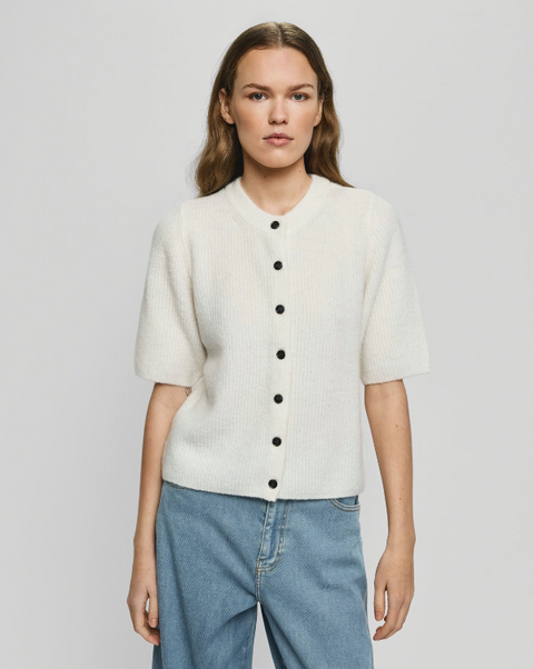 Jinie Hope 2/4 Cardigan (Egret)