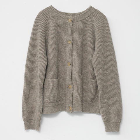 Shetland Wool Cardigan (Nature)