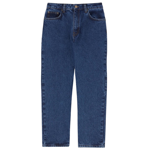 Allison Cropped Jeans (Mid Blue)