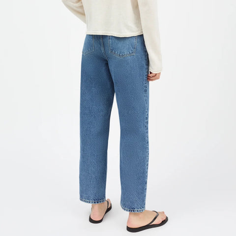 Allison Cropped Jeans (Slouchy Blue)