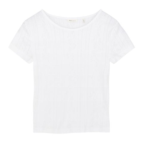 Anna Cap Sleeve Tee (Optic White)