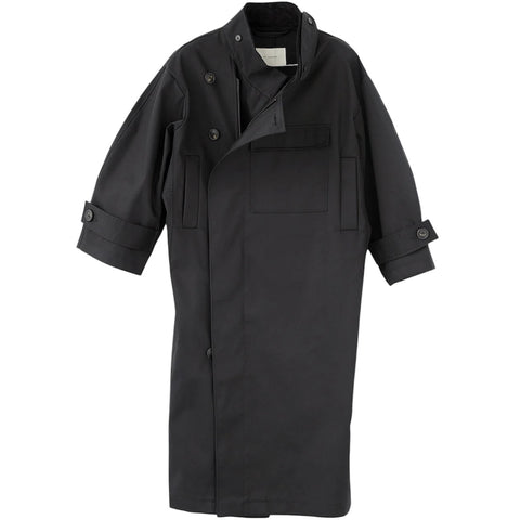 Water Resistant Trench Coat (Black)