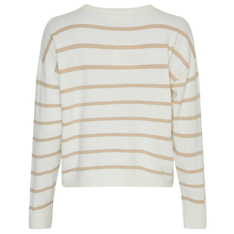 Maura Rachelle Pullover Strik (V Ice/Wht Pep)