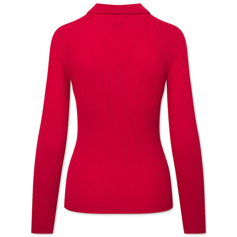 Lisa Strik Bluse (Racing Red)