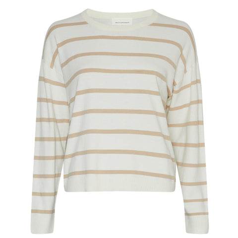 Maura Rachelle Pullover Strik (V Ice/Wht Pep)