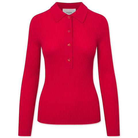 Lisa Strik Bluse (Racing Red)