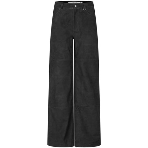 Spirit Suede Bukser (Black)