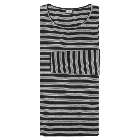 101 BW Stripe Black/Ecru (Alm Længde)