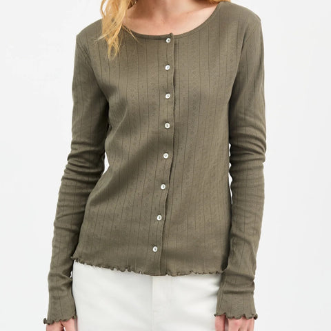 Edie Cardigan (Olive)