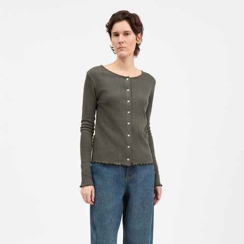 Edie Cardigan (Dark Green)