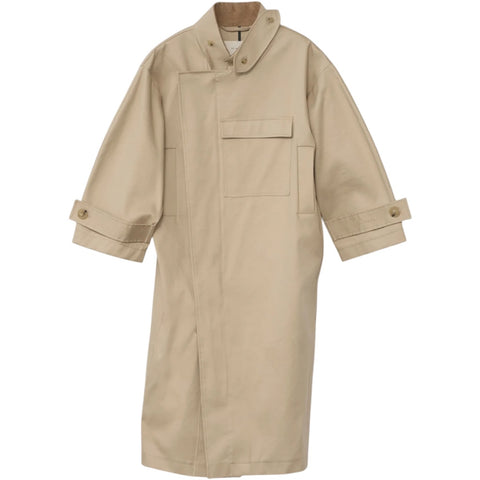 Water Resistant Trench Coat (Cool Beige)