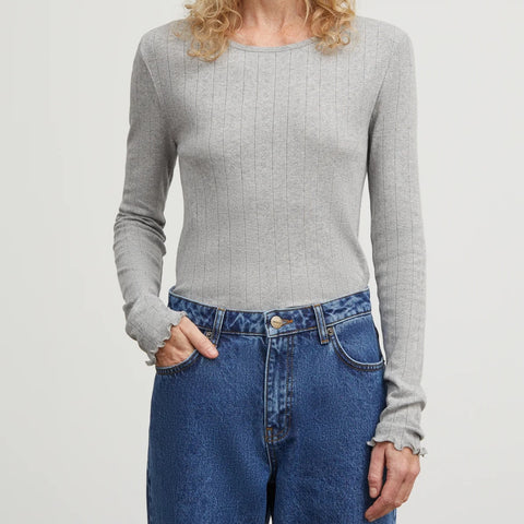 Edie Bluse (Grey Melange)