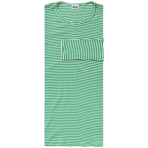 101 Fine Stripe Green/Ecru (Alm Længde)