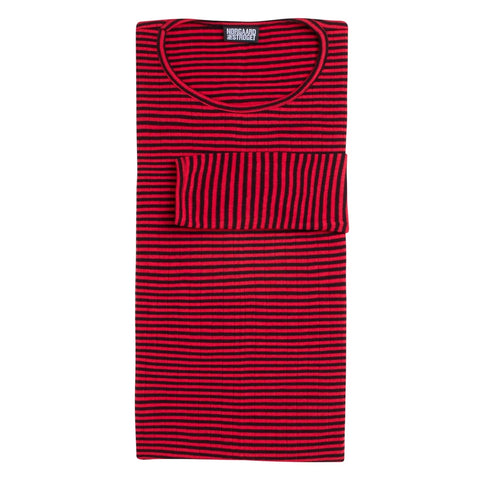 101 Fine Stripe Black/Red (Alm Længde)