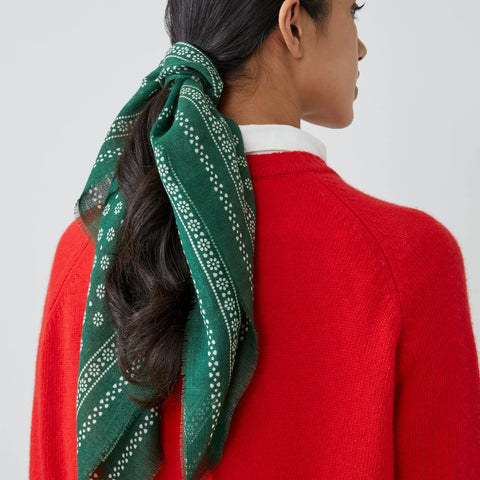 Wool Foulard no.676 (British Green)