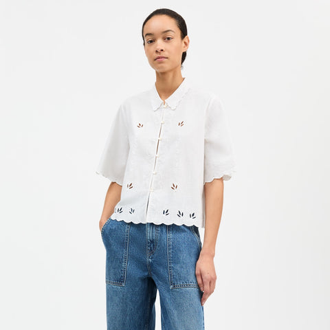 Fleurie Skjorte (Optic White)