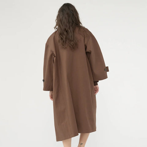 Water Resistant Trench Coat (Dusty Brown)