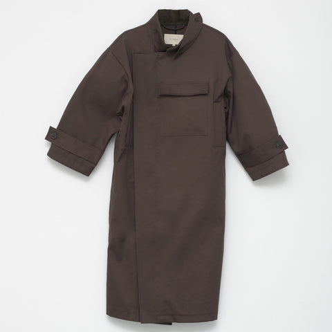 Water Resistant Trench Coat (Dark Brown)