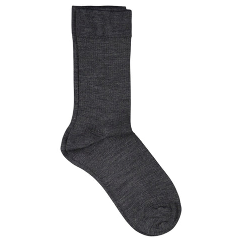 Merino Fine Strømper (Dark Grey)