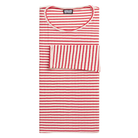 101 NPS Stripes Ecru/Red (Alm Længde)