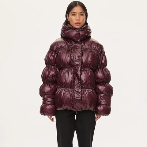 Active Hood Jakke (Dark Burgundy)