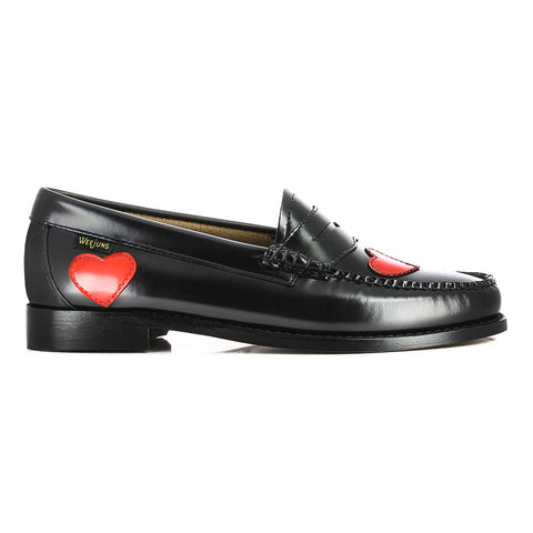 Weejuns Penny Love Loafers (Black/Red)
