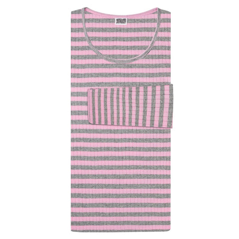 101 Broadway Light Pink/Grey Melange (Alm Længde)