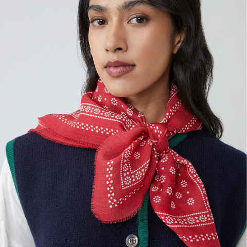 Wool Foulard no.676 (Carmin)