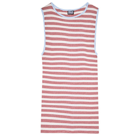 NPS Tank Top BW Stripe (Ecru/Wine/Light Blue)