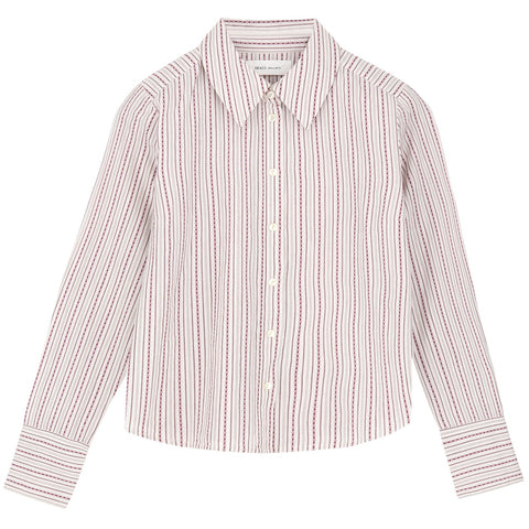 Fauna Skjorte (Raspberry/Cream Stripe)