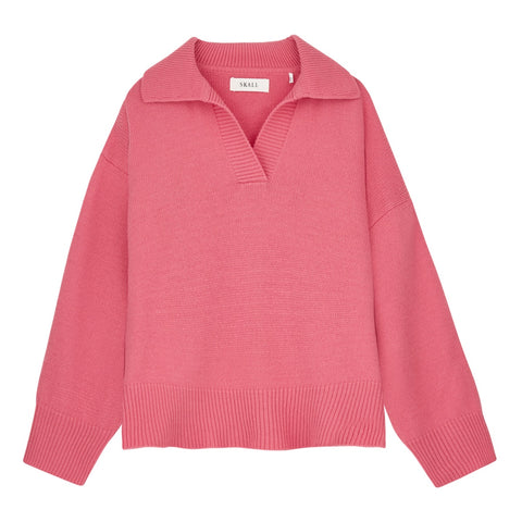 Dean V-Neck Strik (Hot Pink)