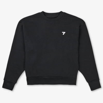 7 Days - Organic Fitted Sweatshirt (Black)