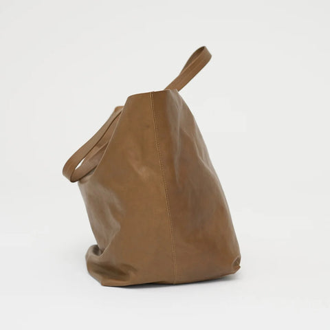 Full Grain Leather Tote Bag (Brown)