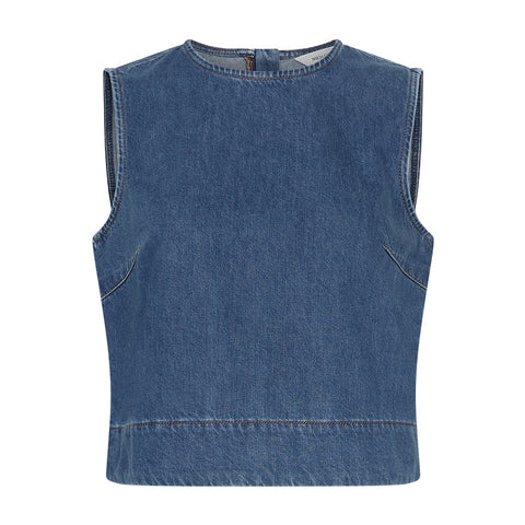 Jolene Elena Top (Mid Blue Wash)