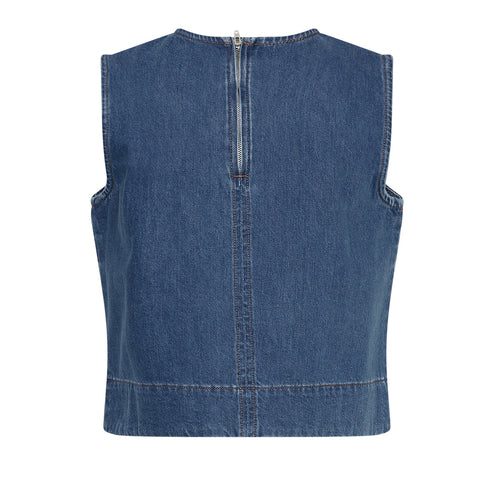 Jolene Elena Top (Mid Blue Wash)